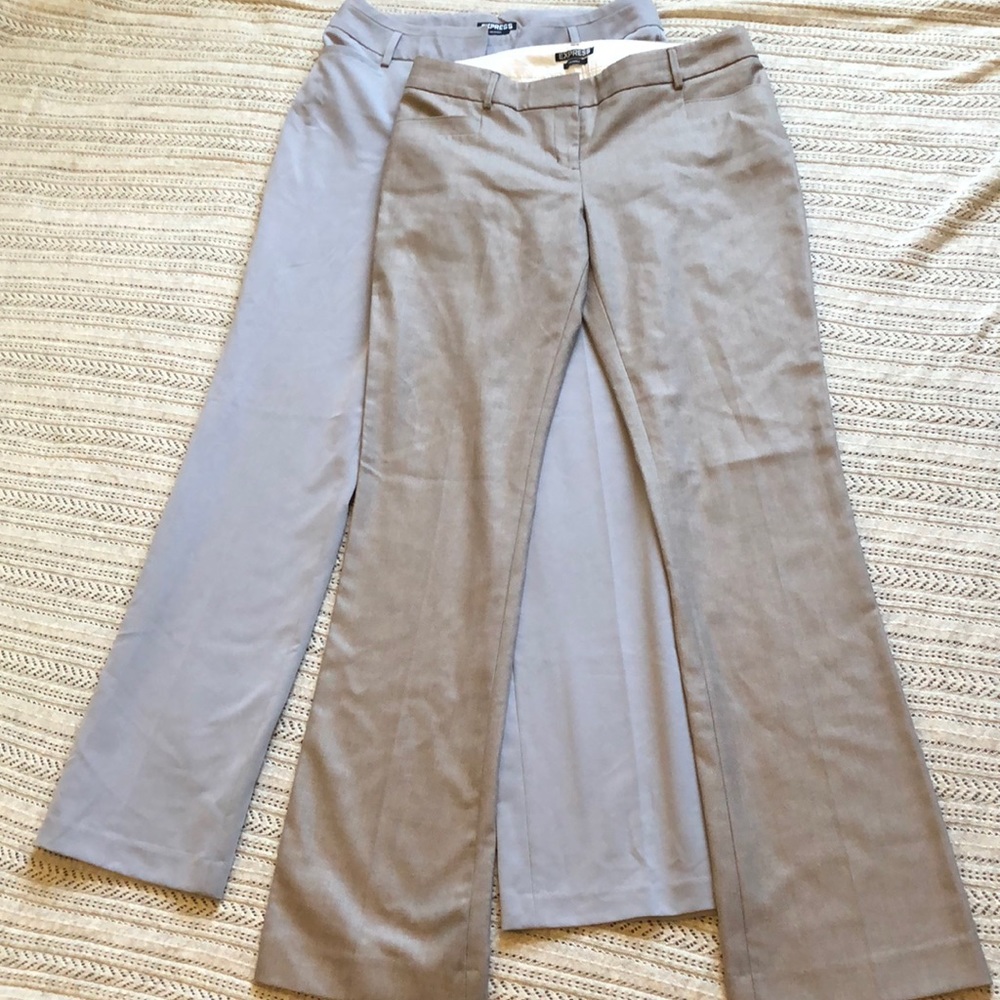 TWO pairs of express dress pants